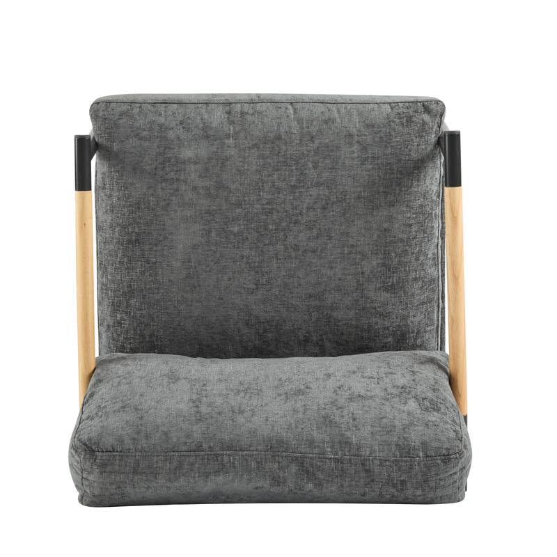 Varsts Modern Upholstered Accent Chair with Wood Frame, Emerald by Christopher Knight Home