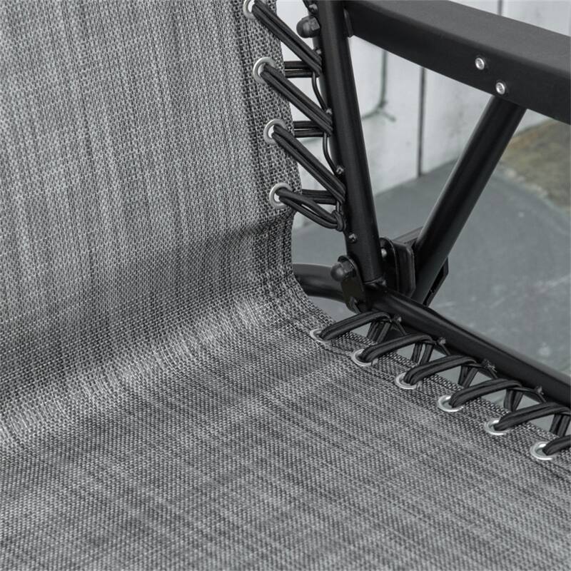 Mesh Fabric Outdoor Folding Chair with Armrest, Foldable and Steel