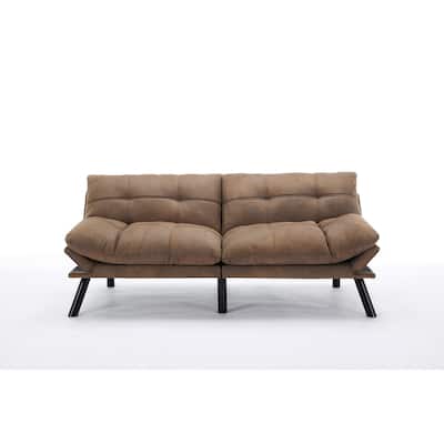 Folding Sofa Bed - Modern 2-Seater with Smooth Upholstery