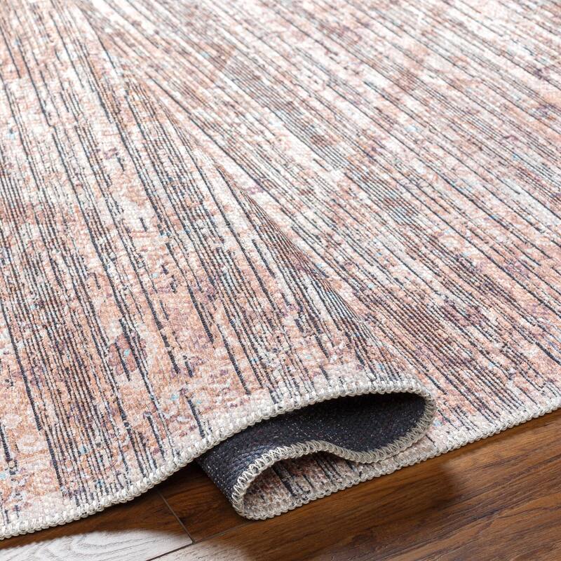 Livabliss Nolita Distressed Medallion Machine Washable Area Rug