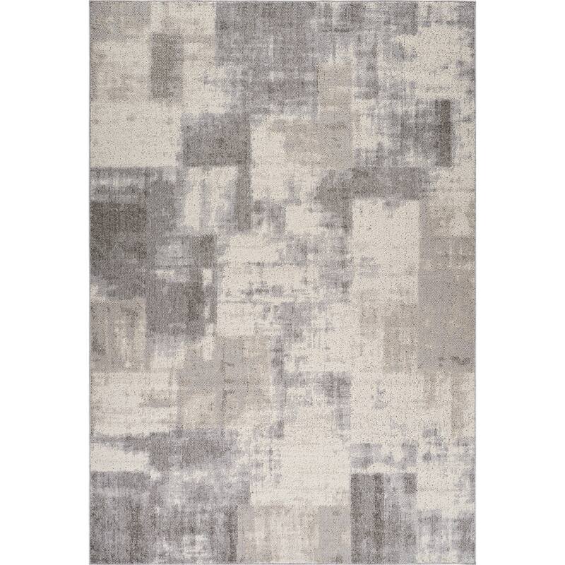 Bifo Distressed Abstract Modern Stain Resistant Woven Area Rug By HomeRoots