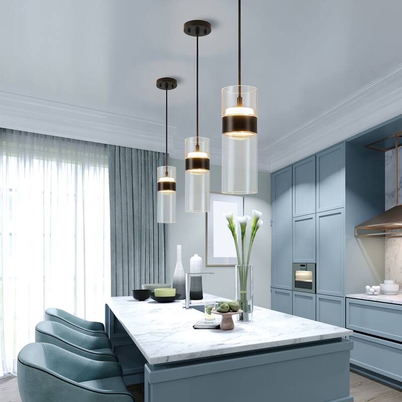 Globe Electric 91010464 4" Wide LED Mini Pendant with Clear Glass