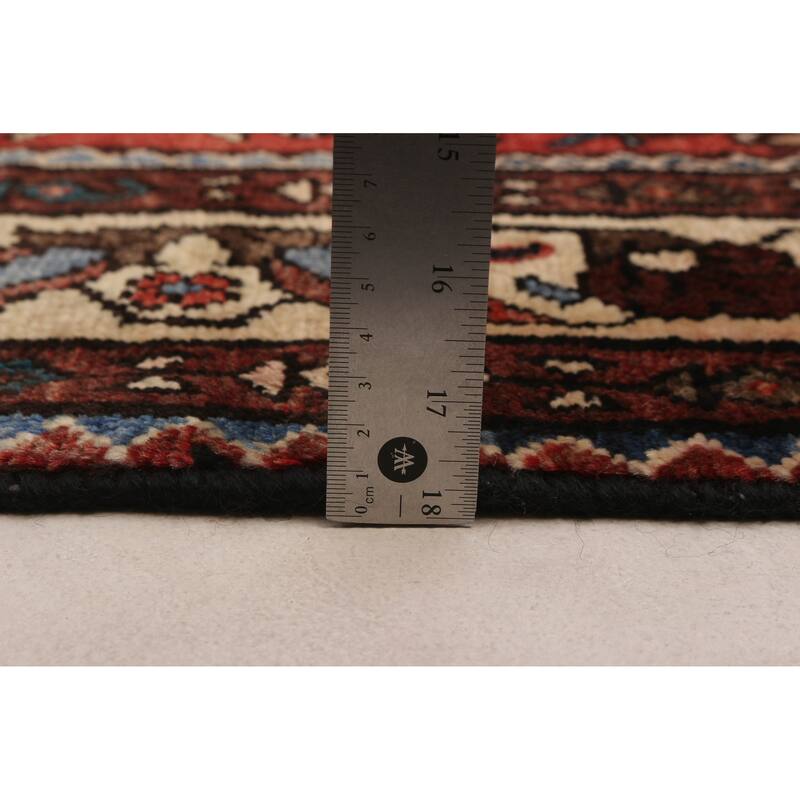 ECARPETGALLERY Hand-knotted Andelz Red Wool Rug - 3'9 x 9'10