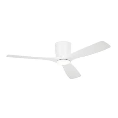 Kichler Lighting Volos 54 inch Integrated LED Indoor Matte White Flush Mount Ceiling Fan