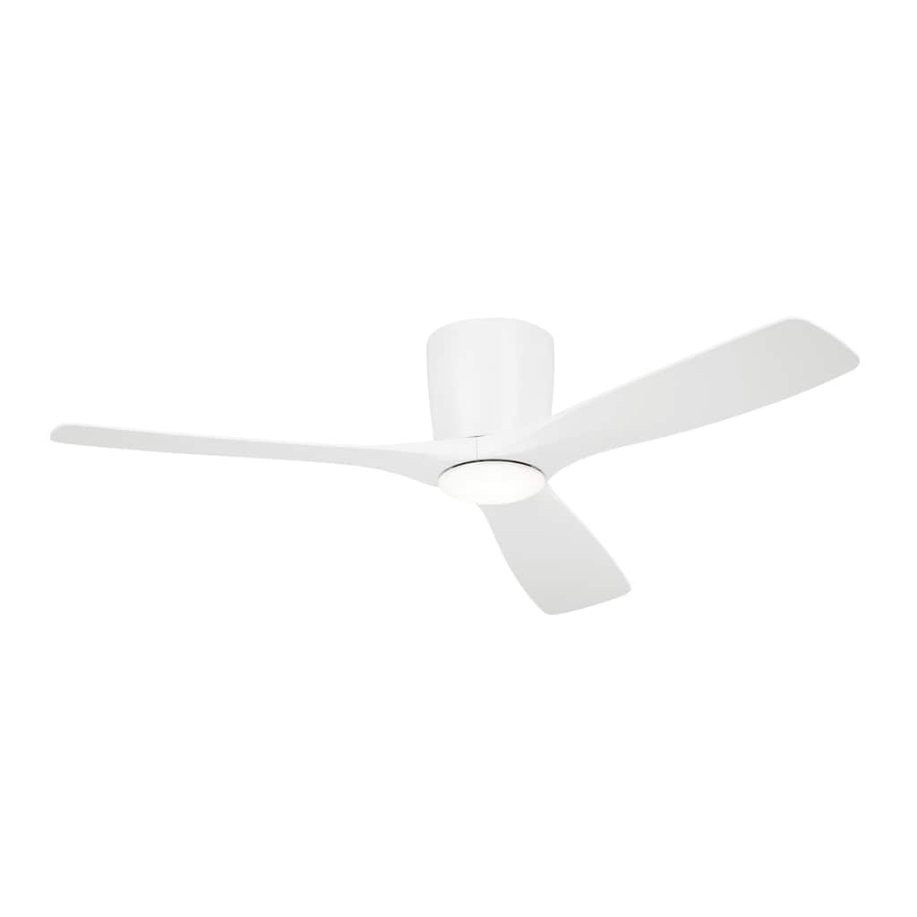 Kichler Lighting Volos 54 inch Integrated LED Indoor Matte White Flush Mount Ceiling Fan