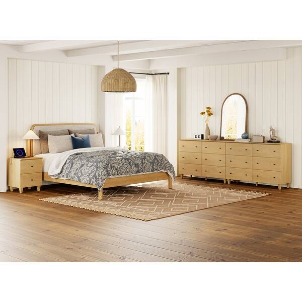 WAMPAT 12-Drawer Dresser and Nightstands Set of 3 for Bedroom - Bed Bath & Beyond