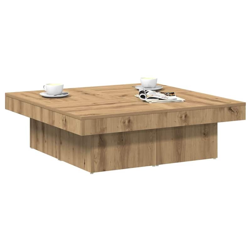 vidaXL Coffee Table Artisan Oak Engineered Wood Medium Coffee Table - 35.4 x 35.4 x 11.0
