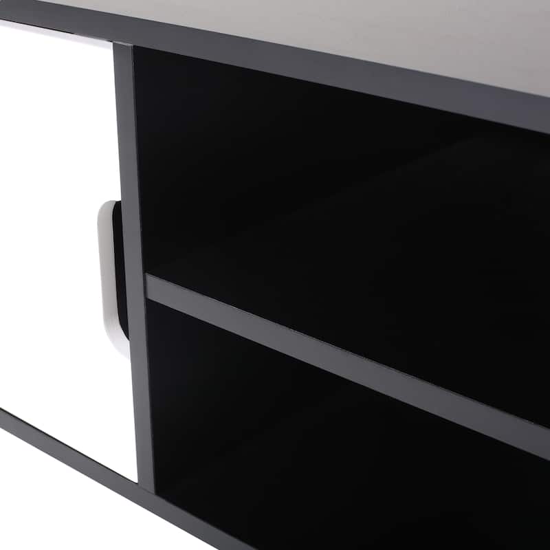 Peermont Mid-Century Modern TV Stand with 2 Doors and 2 Shelves by Christopher Knight Home - 47.25" W x 15.50" D x 18.50" H