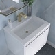preview thumbnail 25 of 24, James Martin Vanities Mantova 23.6" Single Vanity Cabinet, Glossy White