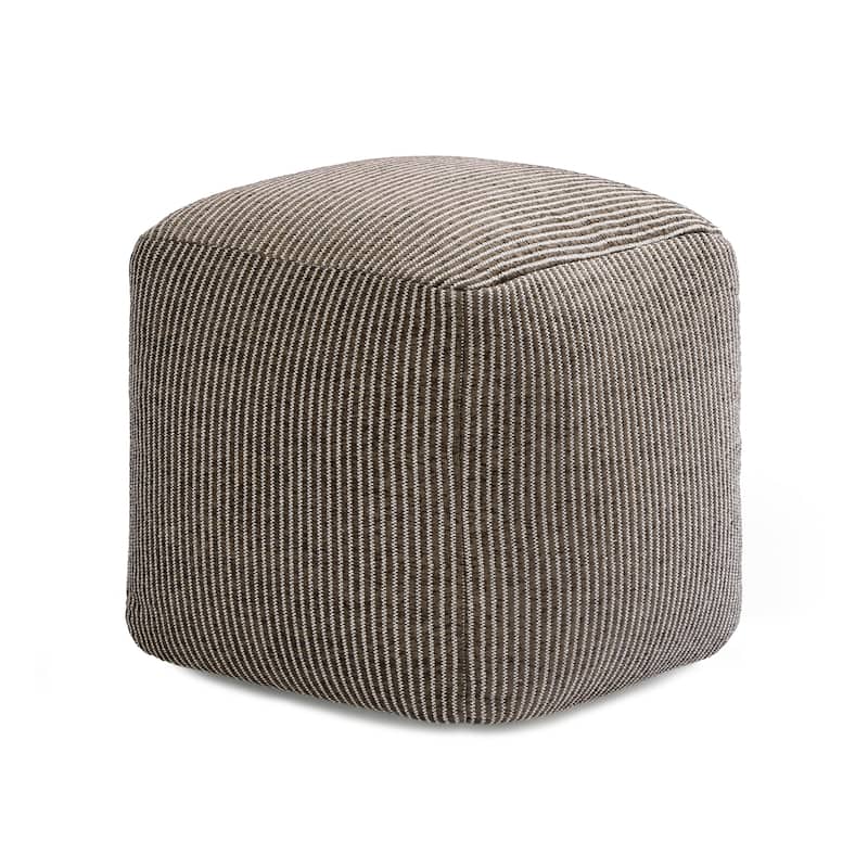 Jani 20-inch Ottoman Pouf - Handcrafted Handmade Ottoman for Seating, Footrest, Home Decor for Living Room, Bedroom