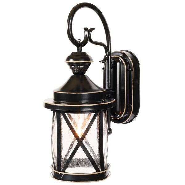 Shop Heath Zenith Hz 4298 18 High Single Light Outdoor Wall Sconce Satin Black Overstock 16439237