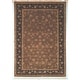 preview thumbnail 2 of 2, SAFAVIEH Couture Hand-knotted Tabriz Floral Elfrun Traditional Oriental Wool Rug with Fringe 8' x 10' - Dark Camel/Palm - Rectangle