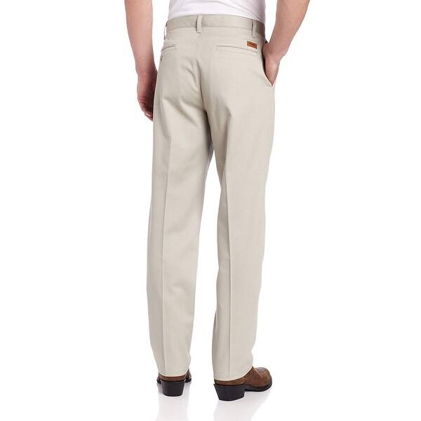 Shop Wrangler Mens Pants Beige Size 34x30 Double Pleated Riata