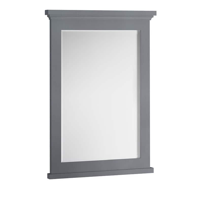 Fresca Cambria 34-13/16" x 27" Framed Bathroom Mirror - Gray (Textured)