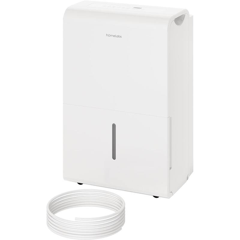 hOmeLabs 50 Pint Wi-Fi Dehumidifier with Pump, Up to 7,000 Sq Ft (MAX 120 Pint at 95°F, 90% RH) - For Rooms, Offices, Basements