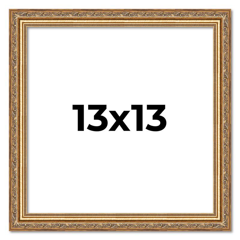 13x13 Frame Red Solid Wood Picture Frame