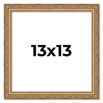 13x13 Frame Red Solid Wood Picture Frame