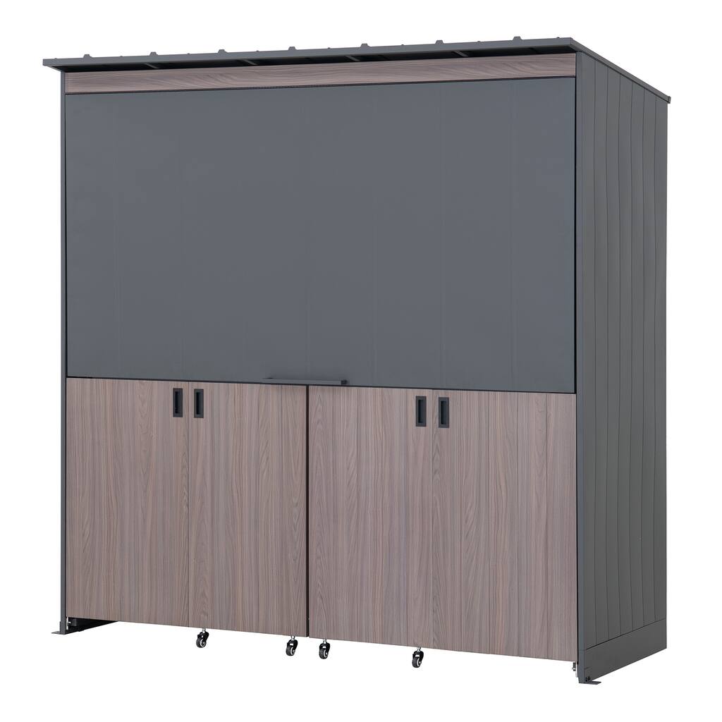 Sunjoy Outdoor Kitchen (Stainless Steel Sink ,Open Storage Shelf P,Kitichen Island for Option)