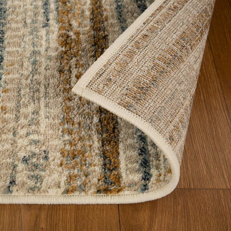 Superior Eclectic Abstract Lines Indoor Area Rug
