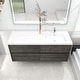 preview thumbnail 40 of 39, Selina 60" Wall Mounted Vanity with Single Sink on the Right