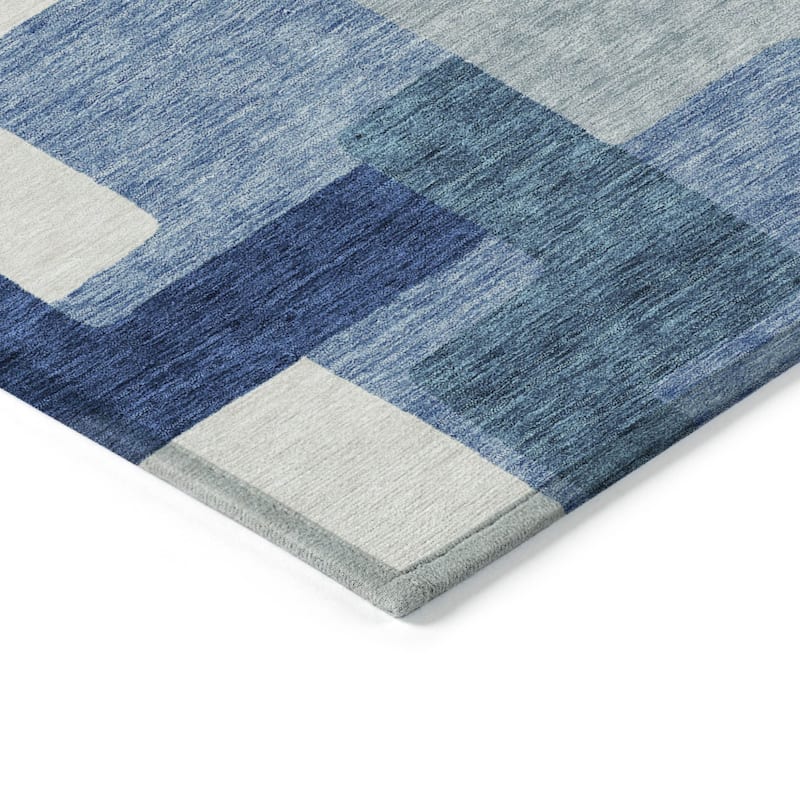 HomeRoots Abstract Transitional Rectangle Outdoor Rug