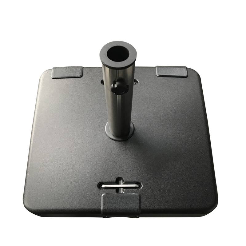 Heavy Concrete Outdoor Umbrella Base with Stainless Steel Collar