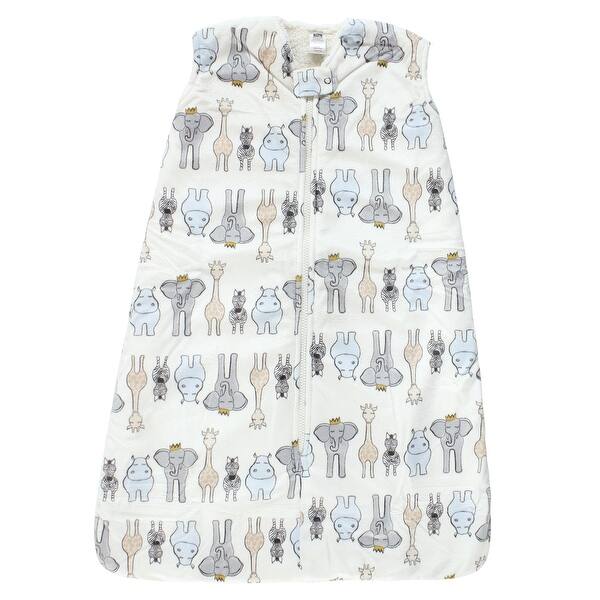 slide 1 of 1, Hudson Baby Mink with Faux Shearling Inner Sleeping Bag, Sack, Blanket, Royal Safari 0-6 Months - Royal Safari