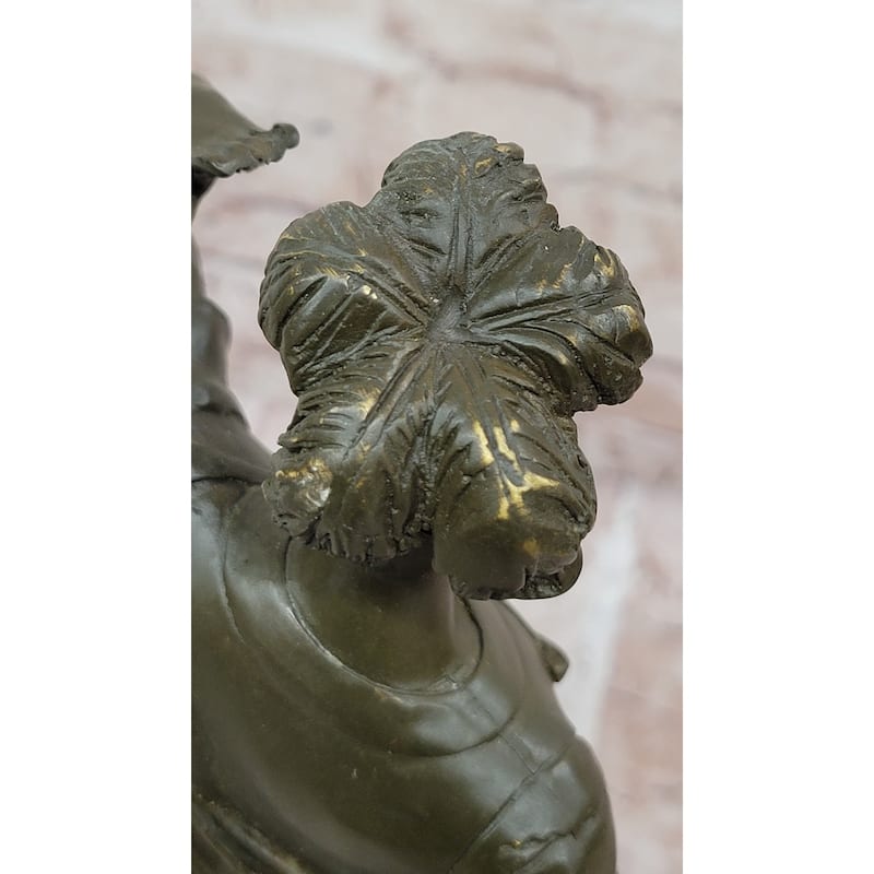 Spanish Conquistador Bronze Sculpture With Sword - Historical Military Explorer Art