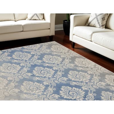 Jafe Power Loomed Distressed Non Skid Area Rug By HomeRoots - 118' X '94' X '0.25