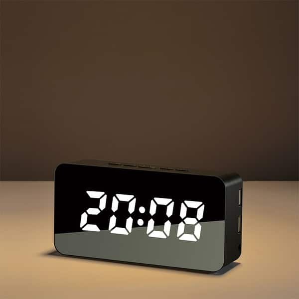 LED Rechargeable Electronic Clock Single Display 2 Colors - Overstock ...