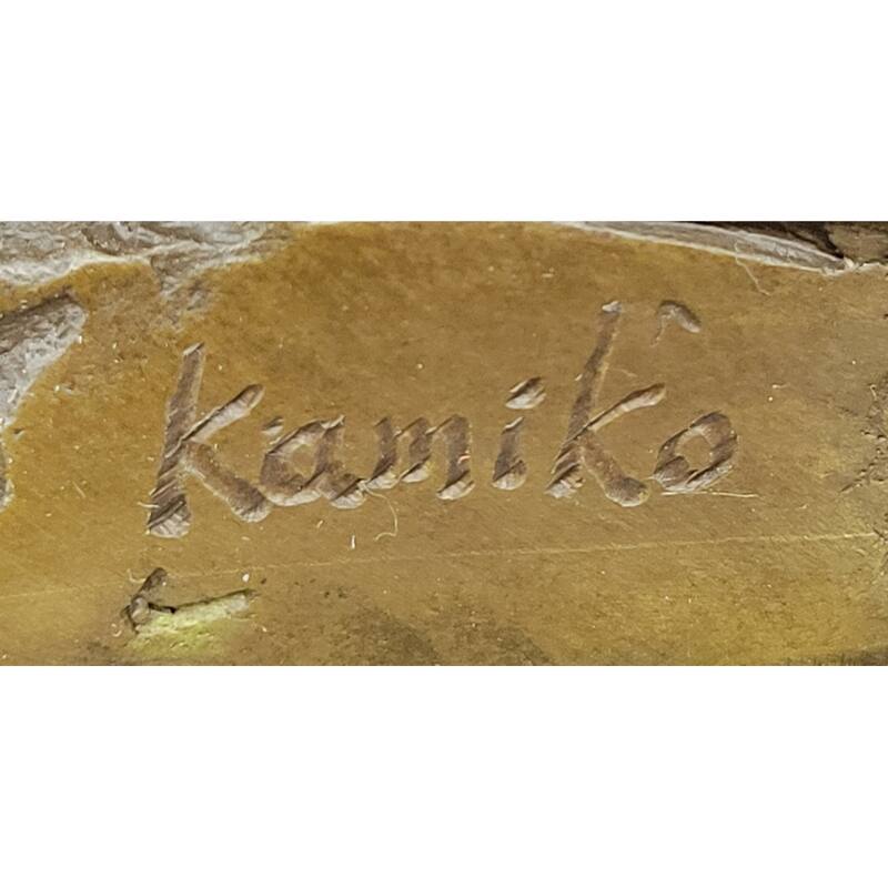 Fantasy Viking Warrior W/ Horned Helmet - Bronze Sculpture Statue Original Art By Kamiko