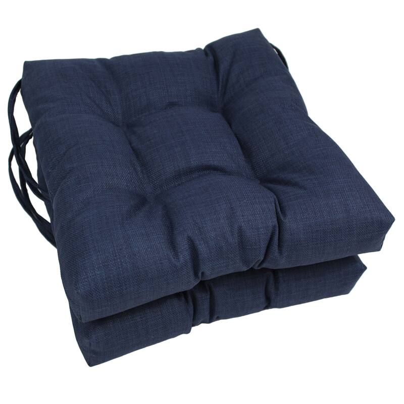 16-inch Square Indoor/Outdoor Chair Cushions (Set of 2) - 16 x 16 - Azul