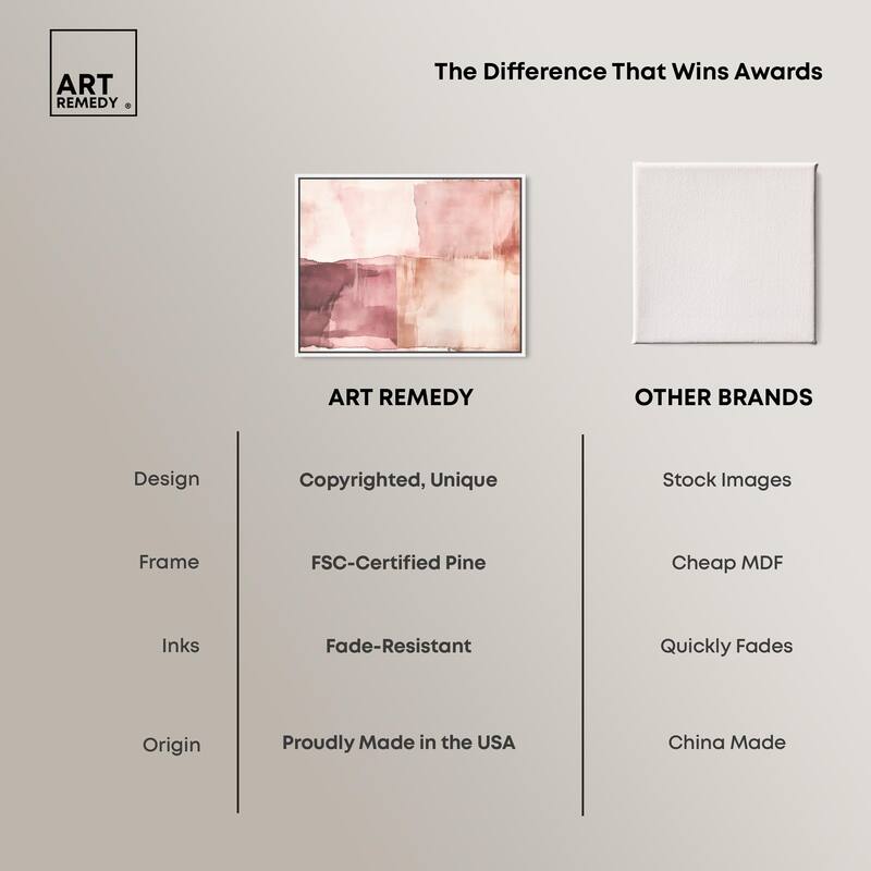 Faded Crimson II Canvas by Art Remedy