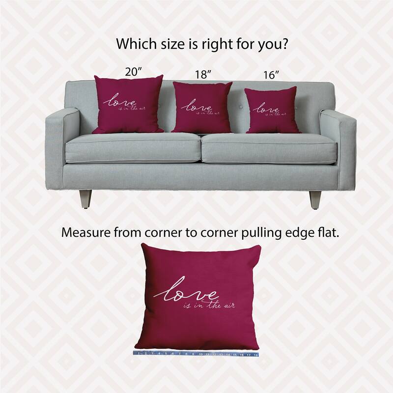 Love in the Air Valentine's Day Decorative Indoor Pillow