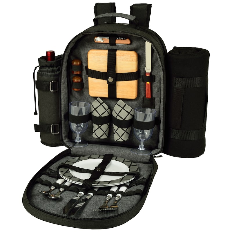 Picnic at Ascot - Two 2 Person Picnic Backpack with Blanket