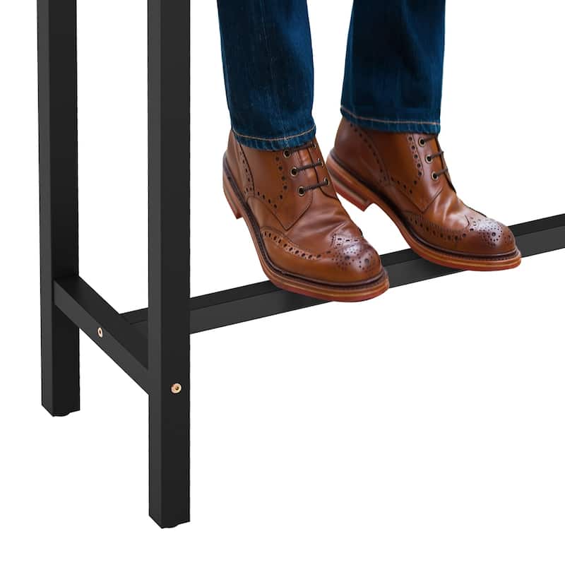 Casual 45 in. Outdoor & Indoor Rectangular Patio Bar Table Wood Dining Table
