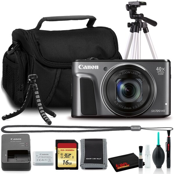 Canon Powershot SX720 Digital Camera (Black) (Intl Model) + Bag +. Opens flyout.