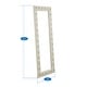 preview thumbnail 8 of 9, Elegant Crystal Tufted Full-Length Vanity Mirror - 63"x22" - Versatile Hanging or Leaning Mirror for Bedroom & Dressing Room