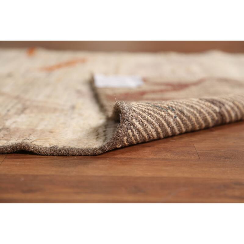 Moroccan Oriental Rug Hand-Knotted Wool Carpet - 4'0" x 5'10"