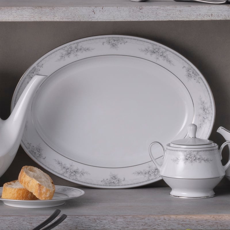 Noritake Sweet Leilani Oval Platter, 14"