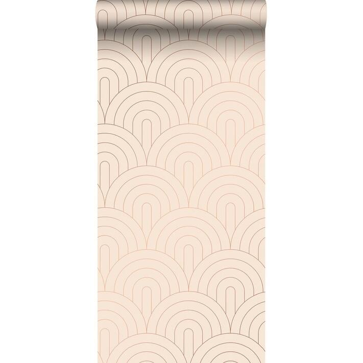 ESTA Home Lalique Pink Art Deco Motif Wallpaper