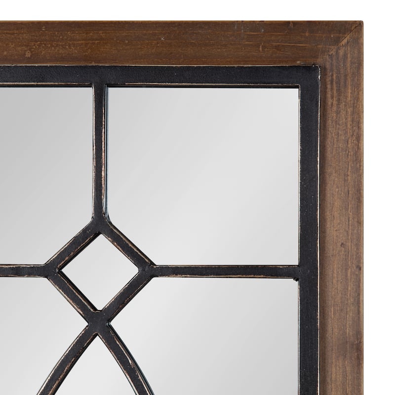 Kate and Laurel Bakersfield Wood Framed Mirror