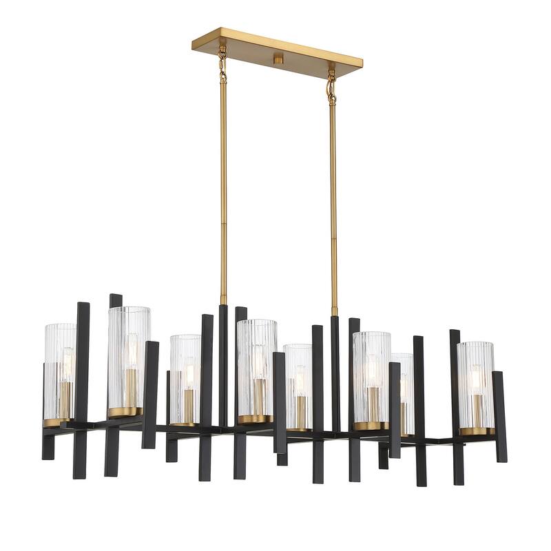 Savoy House 1-1907-8 Midland 8 Light 40" Wide Linear Chandelier