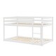 preview thumbnail 5 of 34, Twin over Twin Low Height Design Floor Bunk Bed,Spacious for home