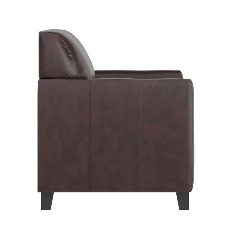 LeatherSoft Chair with Clean Line Stitched Frame - 30.5"W x 29"D x 31.5"H