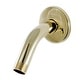preview thumbnail 5 of 10, Kingston Brass Trimscape 6-Inch Shower Arm with Flange Polished Brass