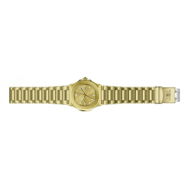 Invicta Men's 48520 Speedway Quartz 3 Hand Gold Dial Watch