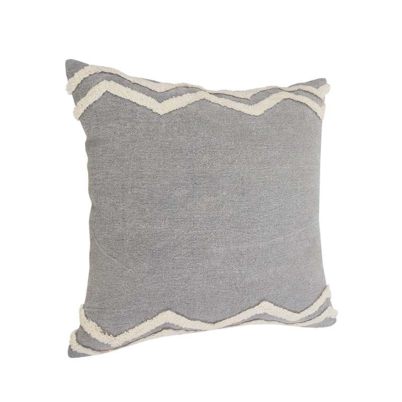 Sevita Soft Chevron Bordered Throw Pillow, Single or Set of 2