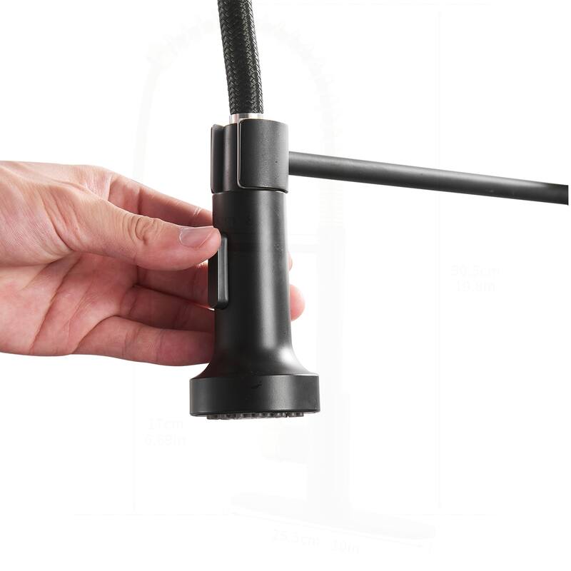 Commercial Kitchen Faucet with Pull Down Sprayer