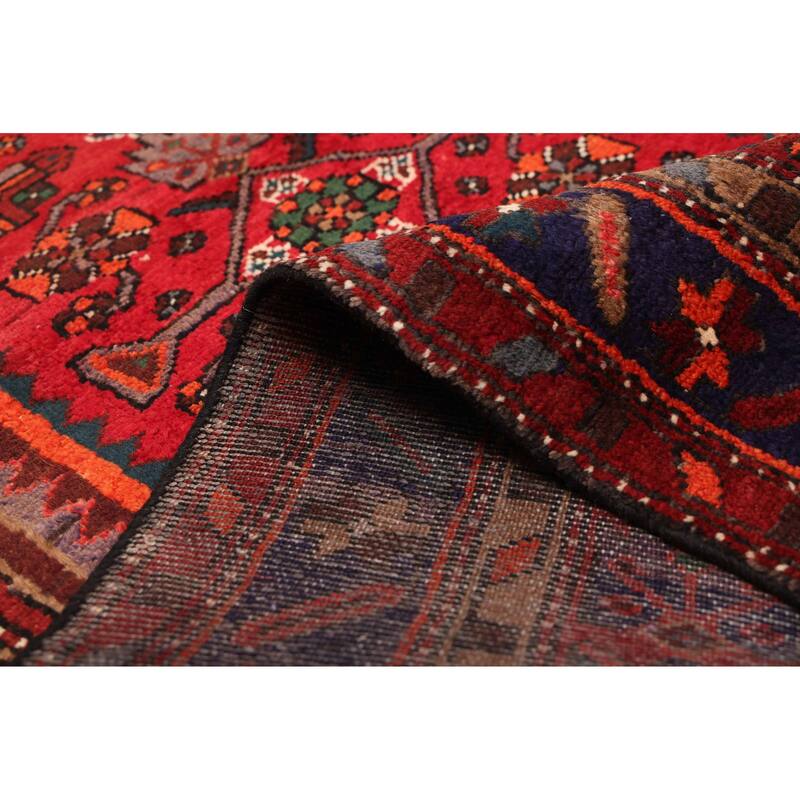 ECARPETGALLERY Hand-knotted Andelz Dark Red Wool Rug - 3'3 x 6'8